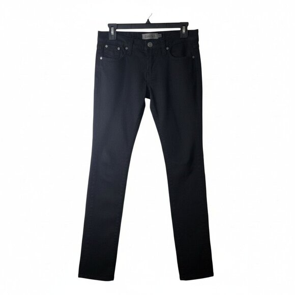 Frankie B. Low Rise Black Jeans Womens Slim Fit Cotton/Spandex 26 Waist 33" Inse - Picture 15 of 16